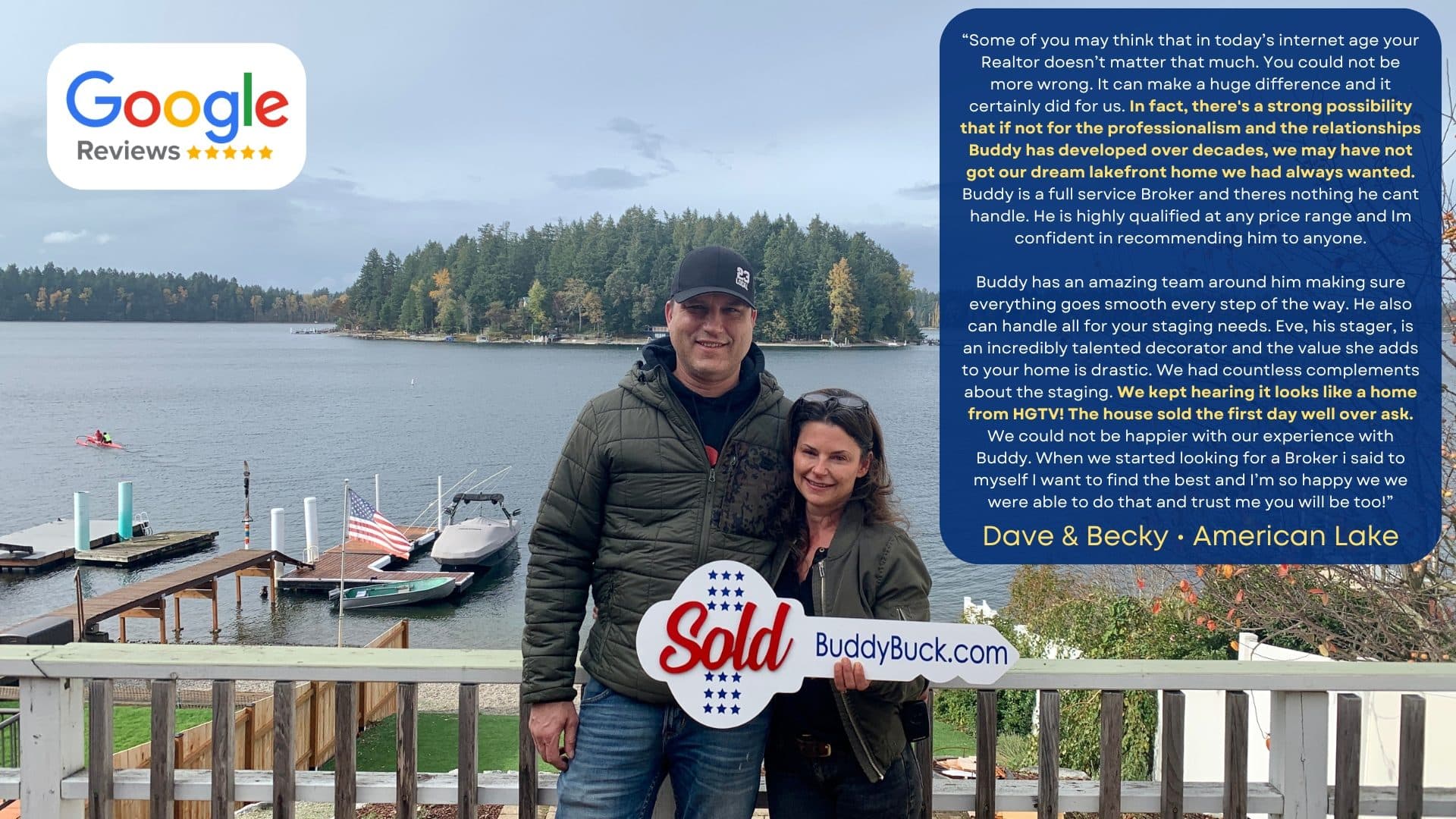 Dave & Becky review of Buddy Buck